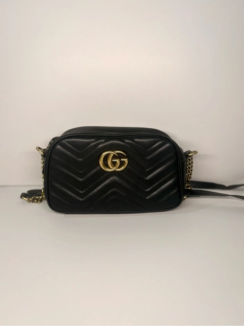 Quilted Leather Camera Shoulder Bag – Small